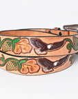 American Darling Beautifully Hand Tooled Genuine American Leather Belt Men and Women