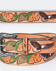 American Darling Beautifully Hand Tooled Genuine American Leather Belt Men and Women
