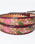 American Darling ADBLF167-L Beautifully Hand Tooled Genuine American Leather Belt Men and Women