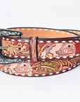 American Darling ADBLF169-L Beautifully Hand Tooled Genuine American Leather Belt Men and Women