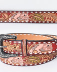 American Darling ADBLF169-L Beautifully Hand Tooled Genuine American Leather Belt Men and Women