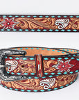 American Darling Beautifully Hand Tooled Genuine American Leather Belt Men and Women