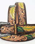American Darling ADBLF171-M Beautifully Hand Tooled Genuine American Leather Belt Men and Women