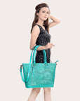 American Darling Hand Tooled Genuine Leather Women Bag Western Handbag Purse