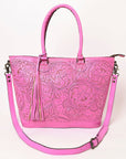American Darling Hand Tooled Genuine Leather Women Bag Western Handbag Purse