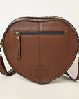 American Darling Canteen Hand Tooled Genuine Leather Women Bag Western Canteen Handbag Purse |
