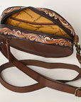 American Darling Canteen Hand Tooled Genuine Leather Women Bag Western Canteen Handbag Purse |