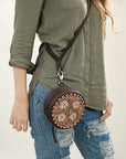 American Darling ADBGA426 Hand Tooled Genuine Leather Women Bag Western Handbag Purse