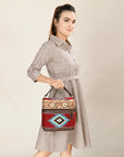 ADBGA427 American Darling Hand Tooled Saddle Blanket Genuine Leather Women Bag Western Handbag Purse