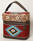 ADBGA427 American Darling Hand Tooled Saddle Blanket Genuine Leather Women Bag Western Handbag Purse