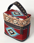 ADBGA427 American Darling Hand Tooled Saddle Blanket Genuine Leather Women Bag Western Handbag Purse