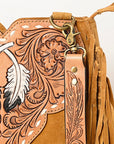 American Darling Hand Tooled Genuine Leather Women Bag Western Handbag Purse