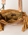 American Darling Hand Tooled Genuine Leather Women Bag Western Handbag Purse
