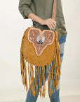 American Darling Hand Tooled Genuine Leather Women Bag Western Handbag Purse