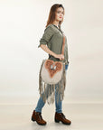 American Darling Hand Tooled Genuine Leather Women Bag Western Handbag Purse