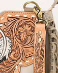 American Darling Hand Tooled Genuine Leather Women Bag Western Handbag Purse
