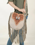 American Darling Hand Tooled Genuine Leather Women Bag Western Handbag Purse