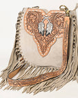 American Darling Hand Tooled Genuine Leather Women Bag Western Handbag Purse