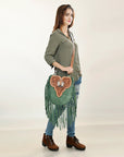 American Darling Hand Tooled Genuine Leather Women Bag Western Handbag Purse