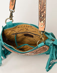 American Darling Hand Tooled Genuine Leather Women Bag Western Handbag Purse
