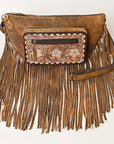American Darling ADBGA435 Hand Tooled Genuine Leather Women Bag Western Handbag Purse