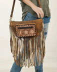 American Darling ADBGA435 Hand Tooled Genuine Leather Women Bag Western Handbag Purse