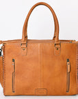 American Darling Briefcase Hand Tooled Genuine Leather Women Bag Western Handbag Purse