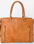 American Darling Briefcase Hand Tooled Genuine Leather Women Bag Western Handbag Purse