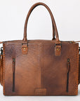 American Darling Briefcase Hand Tooled Genuine Leather Women Bag Western Handbag Purse