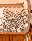 American Darling ADBG1247 Hand Tooled Genuine Leather Women Bag Western Handbag Purse