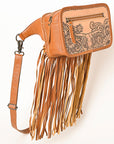 American Darling ADBG1247 Hand Tooled Genuine Leather Women Bag Western Handbag Purse
