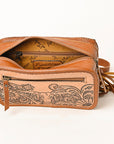 American Darling ADBG1247 Hand Tooled Genuine Leather Women Bag Western Handbag Purse
