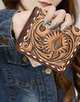 ADBG1249 American Darling Hand Tooled Genuine Leather Women Bag Western Handbag Purse