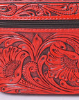 American Darling Jewelry Case Hand Tooled Genuine Leather Women Bag Western Handbag Purse