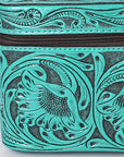 American Darling Jewelry Case Hand Tooled Genuine Leather Women Bag Western Handbag Purse