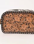 American Darling ADBG1255 Hand Tooled Hair-On Genuine Leather Women Bag Western Handbag Purse