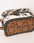 American Darling ADBG1255 Hand Tooled Hair-On Genuine Leather Women Bag Western Handbag Purse
