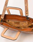 American Darling ADBG1259 Hand Tooled Genuine Leather Women Bag Western Handbag Purse