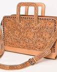 American Darling ADBG1259 Hand Tooled Genuine Leather Women Bag Western Handbag Purse
