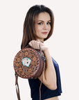 American Darling ADBG1270 Hand Tooled Genuine Leather Women Bag Western Handbag Purse
