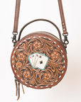 American Darling ADBG1270 Hand Tooled Genuine Leather Women Bag Western Handbag Purse
