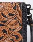 American Darling Adbg1279 Small Crossbody Hand Tooled Genuine Leather Women Bag Western Handbag Purse
