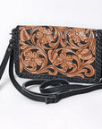 American Darling Adbg1279 Small Crossbody Hand Tooled Genuine Leather Women Bag Western Handbag Purse