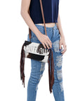 American Darling ADBG1283 Hair-On Genuine Leather Women Bag Western Handbag Purse