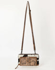 American Darling Hand Tooled Hair On Genuine Leather women bag western handbag purse