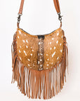 American Darling Hand Tooled Hair On Genuine Leather women bag western handbag purse