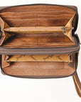 American Darling ADBG1290 Hand Tooled Genuine Leather women bag western handbag purse
