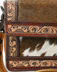American Darling Cross Body Ii Hand Tooled Hair-onGenuine Leather women bag western handbag purse