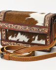 American Darling Cross Body Ii Hand Tooled Hair-onGenuine Leather women bag western handbag purse