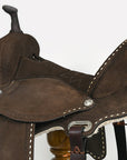 HILASON Western Horse Flex Tree Trail Barrel Racing Genuine American Leather Saddle